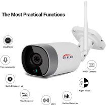 UK PLUS Vrb 2.0Mp Ip Wifi/Wired Camera View Outdoor/Indoor Smart Mobile App With Motion Detection Alarm Notification