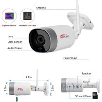 UK PLUS Vrb 2.0Mp Ip Wifi/Wired Camera View Outdoor/Indoor Smart Mobile App With Motion Detection Alarm Notification