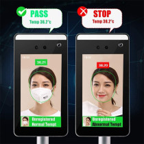 UK PLUS Thermal Camera Face Recognition Body Temperature Detect Monitoring Camera Voice Alarm Facial Access Control Time Attendance