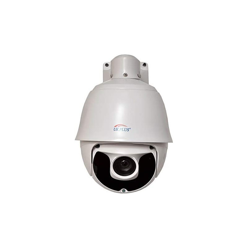 UK PLUS 4Mp High Speed Waterproof Dome Camera Ptz Poe Ip 20X Optical Zoom Pan Tilt Security Surveillance Supports Hik Vision, Dahua Protocol Indoor And Outdoor
