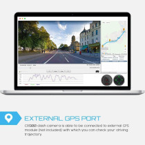 Both 1080P Fhd Front And Rear Dual Lens Dash Cam In Car Camera Recorder Crosstour External Gps Hdr Both 170Â°Wide Angle Motion Detection G-Sensor Loop Recording