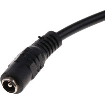 UK PLUS 2 Pack Black 1 Female To 8 Male 5.5Mm X 2.1Mm Cctv Dc Power Supply Splitter Cable