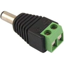UK PLUS 10 X Male 2.1X5.5Mm Dc Power Cable Jack Adapter Connector Plug Led Strip Cctv Camera Use 12V (10 Male Adapter)