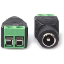 UK PLUS 10 X Male + 10 X Female Dc 2.1X5.5Mm Power Connector Cable Jack Adapter Connector 12V Plug For Led Strip Light And Cctv Camera