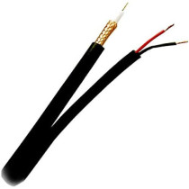 UK PLUS 100M Rg59 Coaxial Siamese Cable For Surveillance Cameras