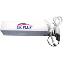 UK PLUS Power Bank, 2600Mah 2-Port Portable Charger With 1000Ma Output, 1000Ma Compatible With Iphone Series, Samsung, Dell, Airpods, And More