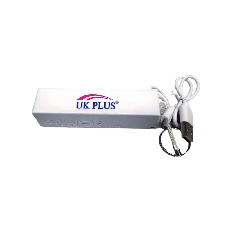 UK PLUS Power Bank, 2600Mah 2-Port Portable Charger With 1000Ma Output, 1000Ma Compatible With Iphone Series, Samsung, Dell, Airpods, And More