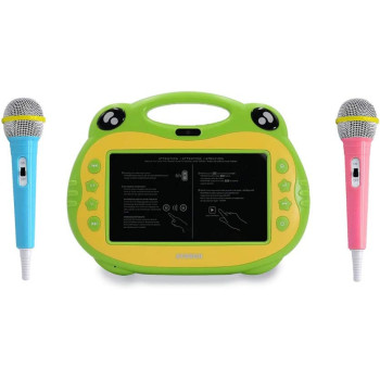 Atouch P06 Karaoke Video Learning Tablet With Mic,16Gb, 7 Inch 4G (Green)