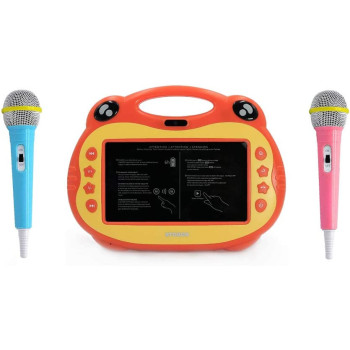 Atouch P06 Karaoke Video Learning Tablet With Mic,16Gb, 7 Inch 4G (Orange)