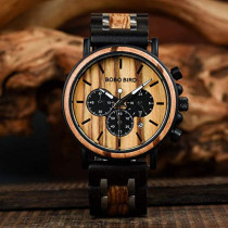 Bobo Bird Mens Wooden Watches Luxury Lightweight Wood Watch Multi-Functional Display Men'S Timepieces, Stylish
