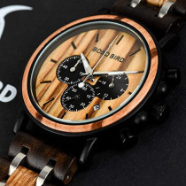 Bobo Bird Mens Wooden Watches Luxury Lightweight Wood Watch Multi-Functional Display Men'S Timepieces, Stylish