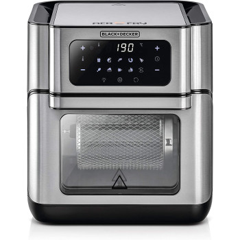 Black+Decker XL Digital Air Fryer Oven 1500W 12L, 10 Presets 360 Degree Rapid Air Convection, AOF100-B5, 2 Years Warranty