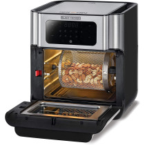 Black+Decker XL Digital Air Fryer Oven 1500W 12L, 10 Presets 360 Degree Rapid Air Convection, AOF100-B5, 2 Years Warranty