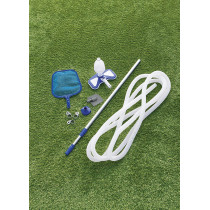 Bestway 58234 Above Ground Pool Cleaning & Maintenance Accessories Set Kit For Filter Pumps With A 530 Gph Flow Rate - Blue