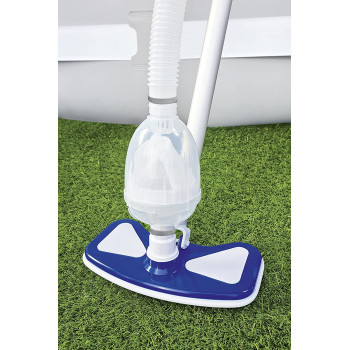 Bestway 58234 Above Ground Pool Cleaning & Maintenance Accessories Set Kit For Filter Pumps With A 530 Gph Flow Rate - Blue