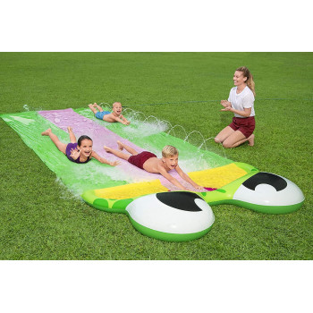 Bestway H2Ogo Friendly Frog Slide 488Cm, Water Slides & Blobz, 52389, Multi Color