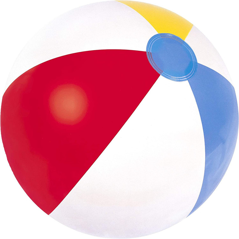 Bestway Panel Beach Ball 24 inch, White, BW31022, 24'' PANEL BEACH BALL