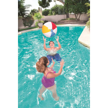 Bestway Panel Beach Ball 24 inch, White, BW31022, 24'' PANEL BEACH BALL