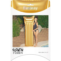 Bestway, Inflatable Lilo Lounger Swimming Pool Air Bed Beach Mat, Gold, 44044-19