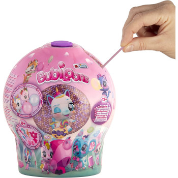 Bubiloons - 8+ Accessories, Surprise character that blow bubbles, For girls and kids 5 and up