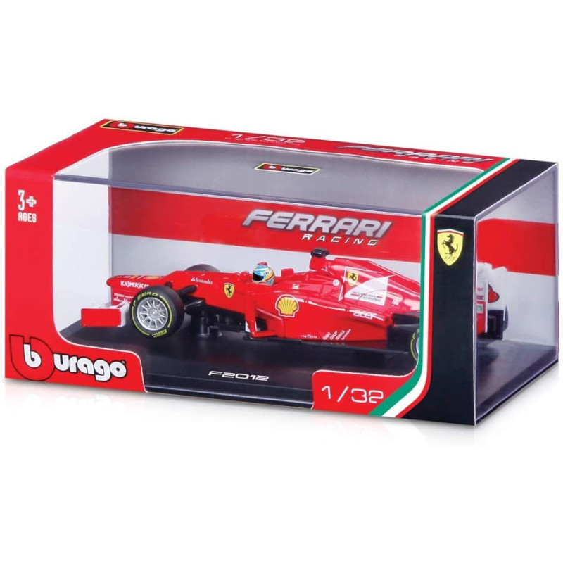 Burago - 18-46800 - SCUDERIA FERRARI F2012- Fernando Alonso 132 Die-Cast F1 Racing Car