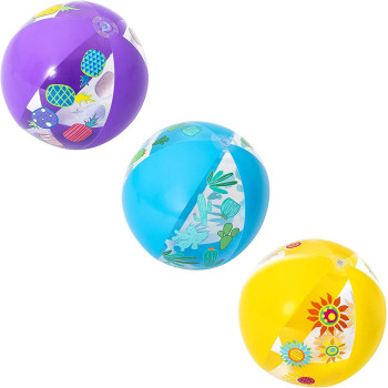 BWAY BEACH BALL AST DESIGNER 51CM