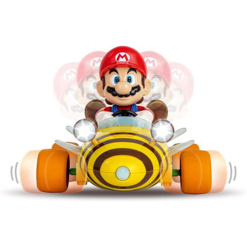 Carrera 181064 Mario Kart Bumble V 1:18 Scale 2.4 GHz Remote Radio Control Car with Rechargeable LiFePO4 Battery