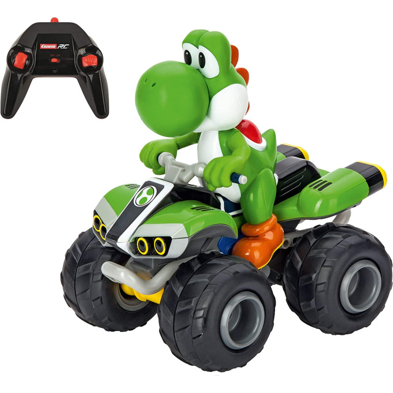 Carrera RC Nintendo Mario Kart 2.4 GHz Radio Remote Control Toy Car Vehicle - Yoshi Quad