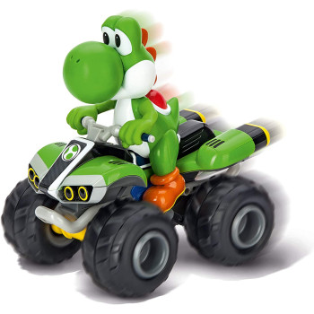 Carrera RC Nintendo Mario Kart 2.4 GHz Radio Remote Control Toy Car Vehicle - Yoshi Quad
