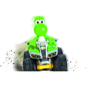 Carrera RC Nintendo Mario Kart 2.4 GHz Radio Remote Control Toy Car Vehicle - Yoshi Quad