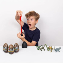 Jurassic World Captivz Clash Dino Egg - Ooze Egg with Collectible Dinosaur Figure Unboxing Adventure Single Pack Bundle - Styles May Vary with 2 My Outlet Mall Stickers