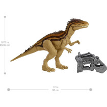 Jurassic World Mega Destroyers Carcharodontosaurus Dinosaur Action Figure, Toy Gift with Movable Joints, Attack and Breakout Feature
