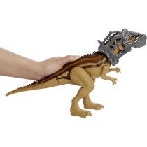 Jurassic World Mega Destroyers Carcharodontosaurus Dinosaur Action Figure, Toy Gift with Movable Joints, Attack and Breakout Feature