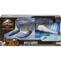 Jurassic World Ocean Protector Mosasaurus Dinosaur Action Figure Sculpted with Movable Joints, Ages 4 Years & Older GXC09, Multi colour