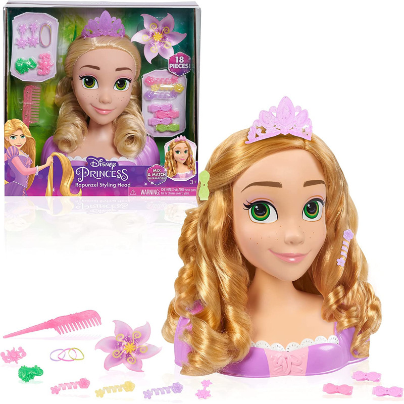 Just Play Disney Princess Basic Rapunzel Styling Head Styling Heads, Ages 3 Up