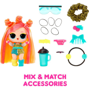 L.O.L. Surprise! Hair Hair Hair Dolls with 10 Surprises Great Gift for Kids Ages 4+, Multicolor