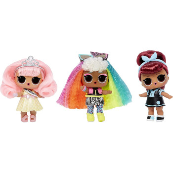 L.O.L. Surprise! Hair Hair Hair Dolls with 10 Surprises Great Gift for Kids Ages 4+, Multicolor