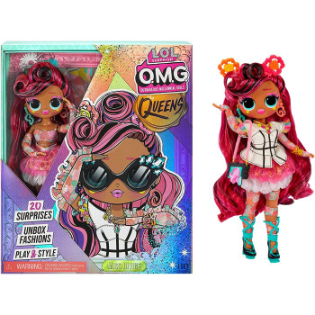 L.O.L. Surprise! OMG Queens Miss Divine Fashion Doll with 20 Surprises Including Outfit and Accessories for Fashion Toy, Girls Ages 3 and up, 10 inch Doll, Multicolor