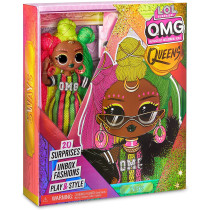 L.O.L. Surprise! OMG Queens Sways Fashion Doll with 20 Surprises Including Outfit and Accessories for Fashion Toy Girls Ages 3 and up, 10 inch Doll, Multicolor