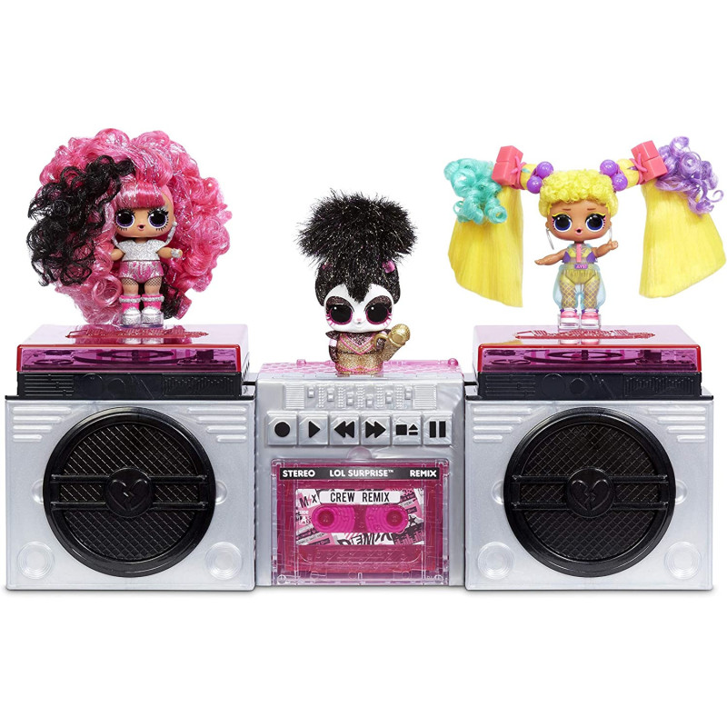 L.O.L. Surprise! 567080E7C Remix Pets - Sammlerstuck- 9 Uberraschungen mit echtem Haar, Accessoires & Uberraschungs-Songtexten