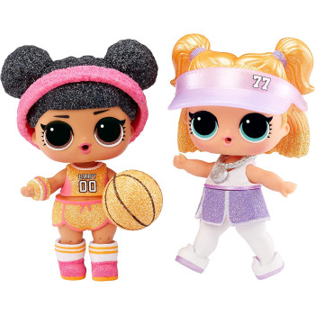 L.O.L. Surprise! All-Star Sports Moves Series 7, UNbox 8 Surprises Including a Movement Feature and Sparkly Sports-Themed Accessories - Great Gift for Kids 4+