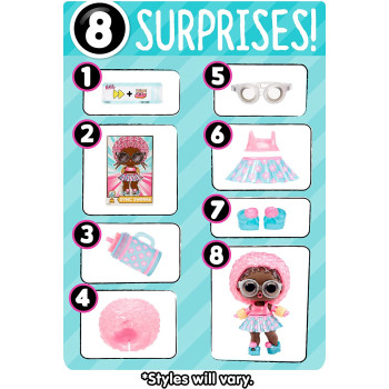 L.O.L. Surprise! All-Star Sports Moves Series 7, UNbox 8 Surprises Including a Movement Feature and Sparkly Sports-Themed Accessories - Great Gift for Kids 4+