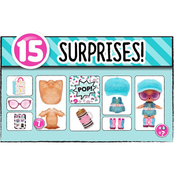 L.O.L. Surprise! Confetti Reveal Series 2 With 15 Surprises, Fashion Doll, Kids Age 3+, Multicolor, 576440C3, L.O.L. Surprise! Confetti Under Wraps Pdq