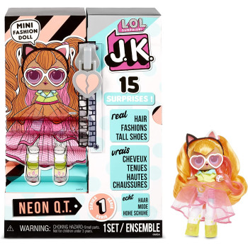 L.O.L. Surprise! Jk Neon Q.T. Mini Fashion Doll With 15 Surprises