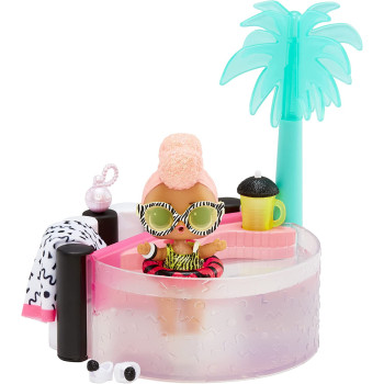 L.O.L. Surprise! Omg House Of Surprises Hot Tub Playset With Yacht B.B. Collectible Doll And 8 Surprises - Great Gift For Kids Ages 4+, Multicolor