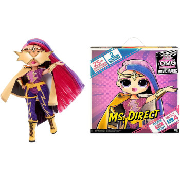 L.O.L. Surprise! Omg Movie Magic Ms. Direct Fashion Doll With 25 Surprises & Movie Set/Theatre Set Playset Series 1 Includes Fashions, Accessories, & More Collectable