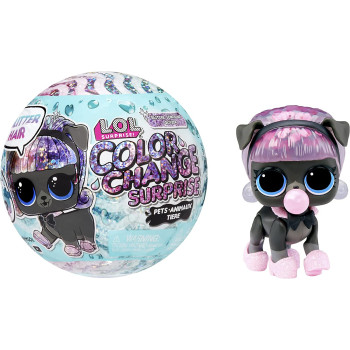 L.O.L. Surprise! Sparkly Fashions, and Accessories Great Gift for Kids Ages 4+, Multicolor, 585312, L.O.L. Surprise! Glitter Color Change Pets Asst