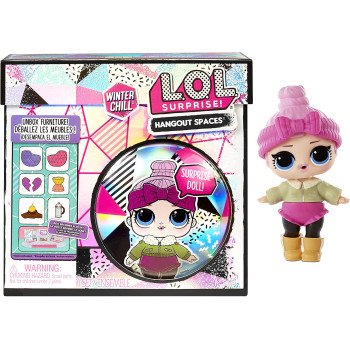 L.O.L. Surprise! Winter Chill Hangout Spaces Furniture Playset With Cozy Babe Doll, Multicolor, 576624C3
