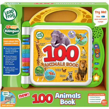 Leap Frog 100 Animals Book English + French