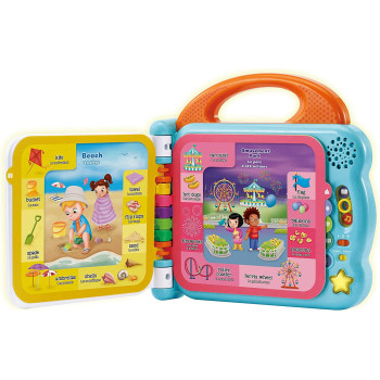 Leap Frog 100 Words About Places I Go Learning Book, Pre School Book for Kids, Musical Learning Toy with Objects and People, Educational Toy Book with Facts and Sound Effects